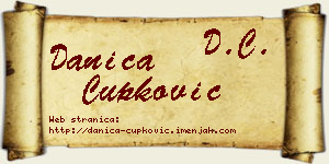Danica Čupković vizit kartica